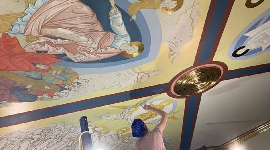 Роспись Храма завершат к светлому празднику Пасхи